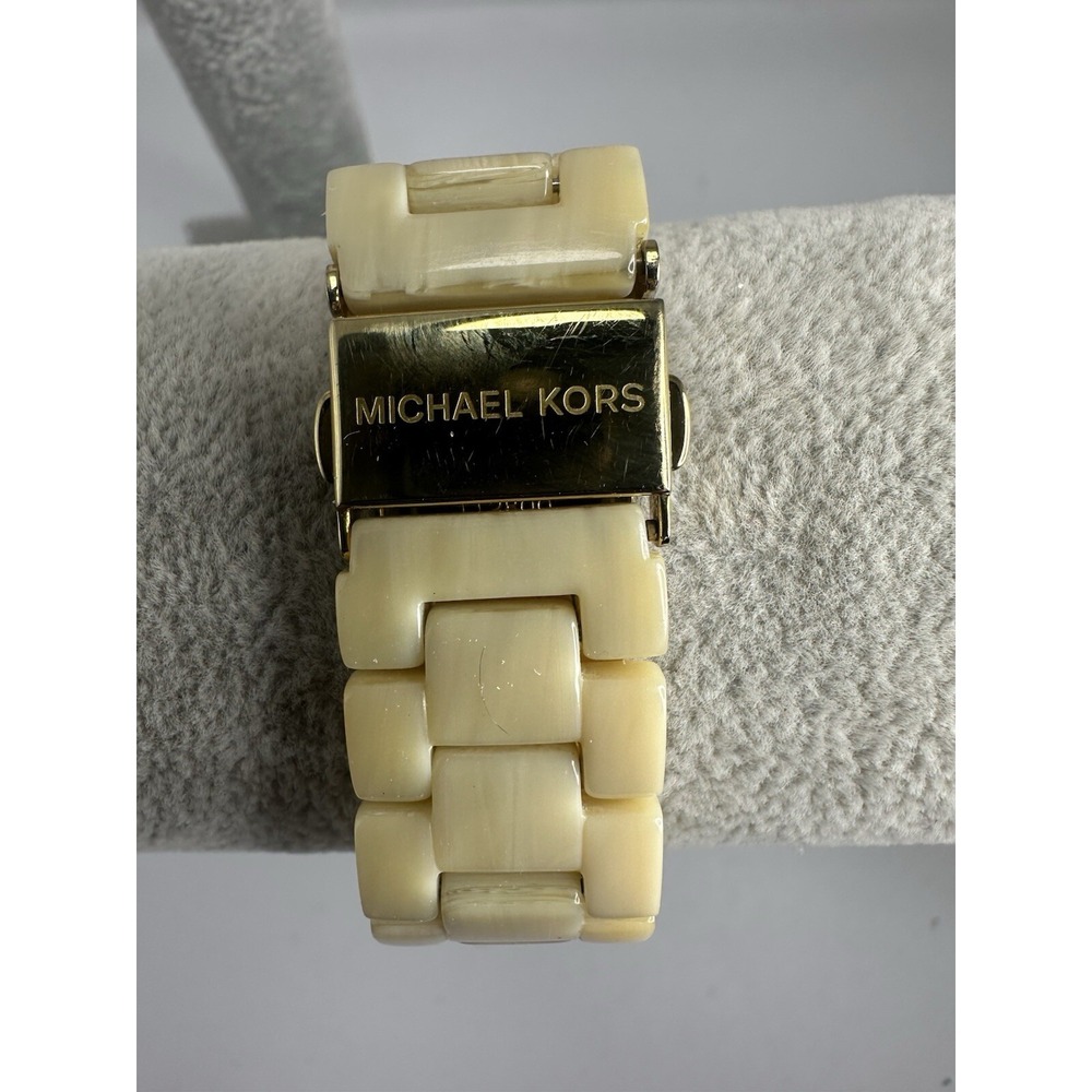 Michael Kors MK-5281 Ladies‎ MOP Watch New Battery 37MM 7" C94 - Picture 5 of 9